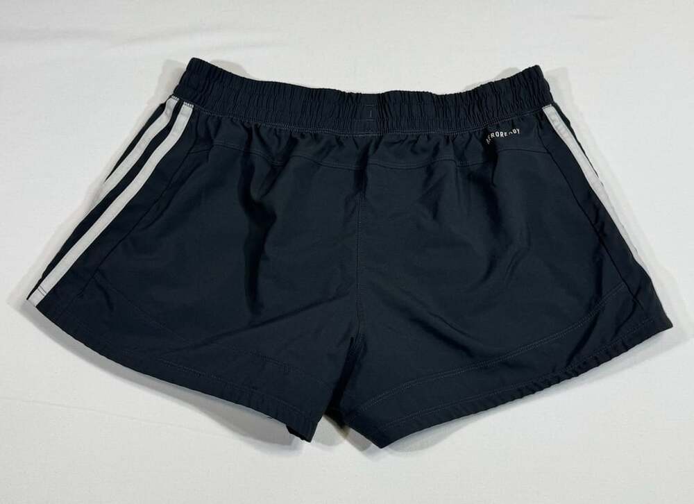 Adidas Pacer 3-Stripes Shorts Size M Black Aeroready Athletic